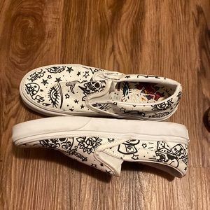 slip on vans skate shoes color in